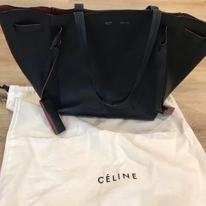 100% Authentic Celine Navy Cabas Tote